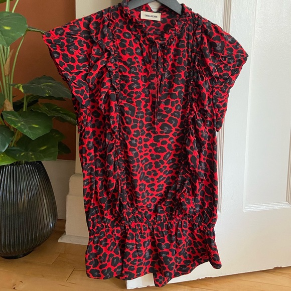 Red Leo top from Zadig&Voltaire - Picture 2 of 6